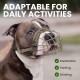 BRONZEDOG Pitbull Dog Muzzle Breathable Metal Basket for Large Dogs, Amstaff Staffordshire Terrier, Bite, Chew, Barking Nylon (Black, One Size) BRONZEDOG Pitbull Dog Muzzle Breathable Metal Basket for Large Dogs, Amstaff Staffordshire Terrier, Bite, Chew, Barking Nylon (Black, One Size)
