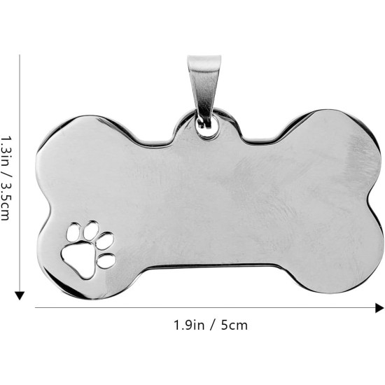 BUGUUYO Pack of 10 Dog Tags Blank Labels Metal Tags Blank Dog Tags for Engraving Personalised Dog Tags Dog Tag with Engraving for Pets Charm Small Silver BUGUUYO Pack of 10 Dog Tags Blank Labels Metal Tags Blank Dog Tags for Engraving Personalised Dog Tags Dog Tag with Engraving for Pets Charm Small Silver