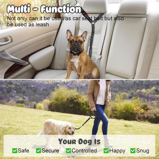 BWOGUE 2 Pcs Pet Dog Cat Seat Belt Headrest Seat Belt Adjustable Nylon Fabric BWOGUE 2 Pcs Pet Dog Cat Seat Belt Headrest Seat Belt Adjustable Nylon Fabric