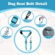 BWOGUE 2 Pcs Pet Dog Cat Seat Belt Headrest Seat Belt Adjustable Nylon Fabric BWOGUE 2 Pcs Pet Dog Cat Seat Belt Headrest Seat Belt Adjustable Nylon Fabric