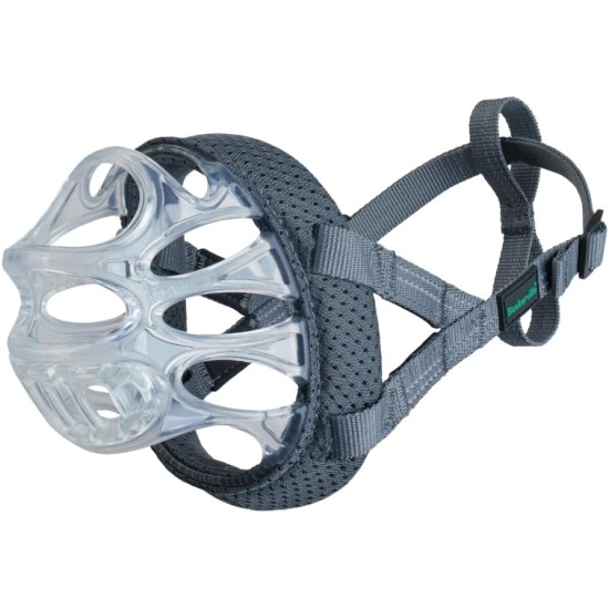 Baskerville INVISA Muzzle - Patented Dog-friendly Design, Dogs Can Pant/Drink, Adjustable, Padded, Muzzle for Medium Dogs, Prevents Biting and Browsing (Size 4) Baskerville INVISA Muzzle - Patented Dog-friendly Design, Dogs Can Pant/Drink, Adjustable, Padded, Muzzle for Medium Dogs, Prevents Biting and Browsing (Size 4)