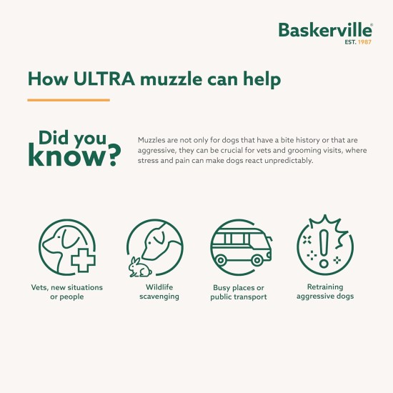 Baskerville Ultra Muzzle, black, size 5 Baskerville Ultra Muzzle, black, size 5