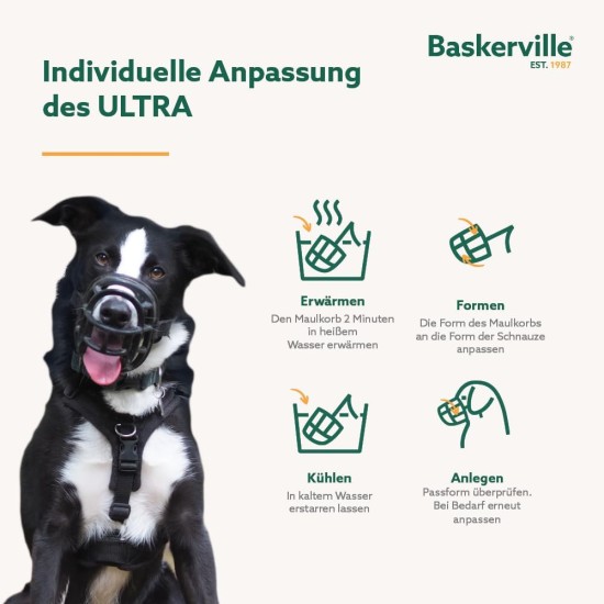 Baskerville Ultra Muzzle, black, size 5 Baskerville Ultra Muzzle, black, size 5