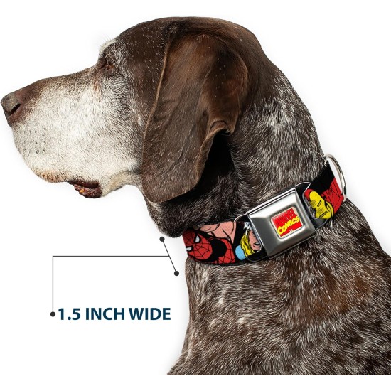Buckle-Down AVA Marvel Comics Dog Collar, L - Fits 15-26" - 1.0" Wide Buckle-Down AVA Marvel Comics Dog Collar, L - Fits 15-26" - 1.0" Wide