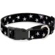Buckle Down Glowing Stars in Space Black/Purple/Purple/White Martingale Dog Collar, 1.5" Wide-fits 16-23" Neck Medium