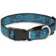 Buckle-Down Holiday Snowflakes Martingale Dog Collar, 1.5" wide to fit 13" - 18" neck, Grey & Blue Buckle-Down Holiday Snowflakes Martingale Dog Collar, 1.5" wide to fit 13" - 18" neck, Grey & Blue