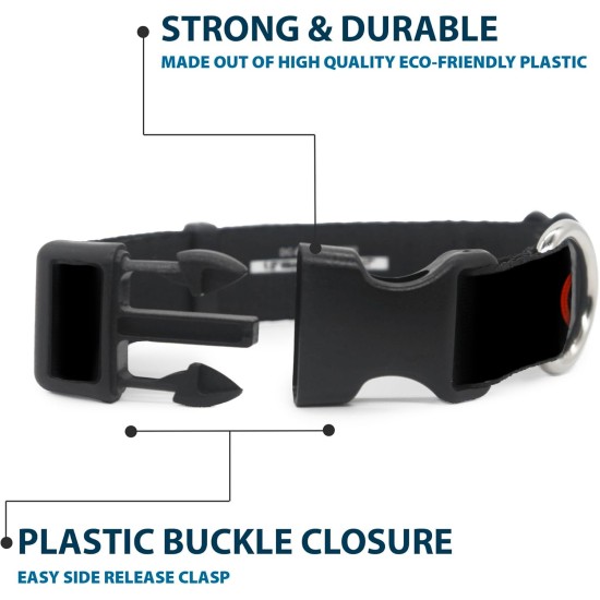 Buckle Down Marvel Universe Deadpool Logo Black/Red/White Plastic Clip Collar, Narrow Small/6-9 Buckle Down Marvel Universe Deadpool Logo Black/Red/White Plastic Clip Collar, Narrow Small/6-9
