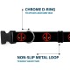 Buckle Down Marvel Universe Deadpool Logo Black/Red/White Plastic Clip Collar, Narrow Small/6-9