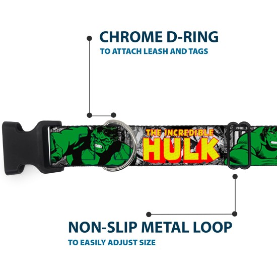 Buckle-Down Plastic Clip - The Incredible Hulk Action Poses / Stacked Comics Buckle-Down Plastic Clip - The Incredible Hulk Action Poses / Stacked Comics