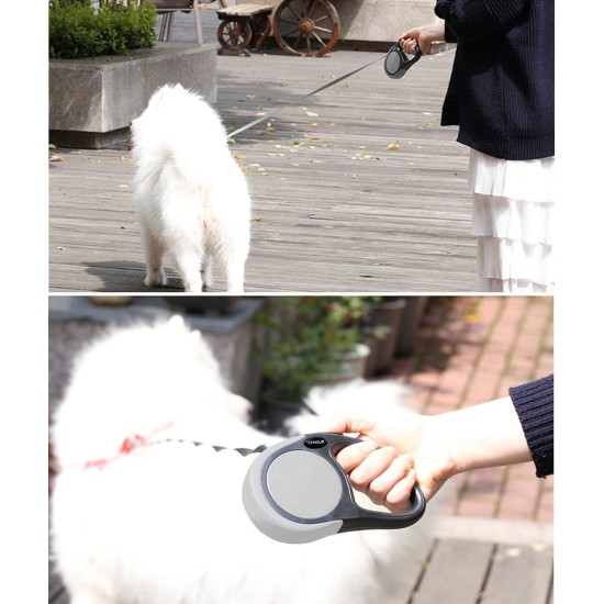 CFMOUR Retractable Dog Leash, 5M/50KG, Orange, Heavy Duty Extendable for Medium to Large Dogs; Strong Nylon Strap, One Button Brake and Latch, Bonus Training Clicker CFMOUR Retractable Dog Leash, 5M/50KG, Orange, Heavy Duty Extendable for Medium to Large Dogs; Strong Nylon Strap, One Button Brake and Latch, Bonus Training Clicker