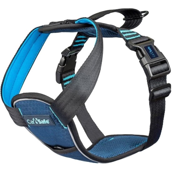 CarSafe Crash Tested Dog Safety Harness, Crash Test Tested up to 32 kg / 70 lbs, Safely Secures Dog in the Car, Comfortable and Padded Design, for Large Dogs (Size L)