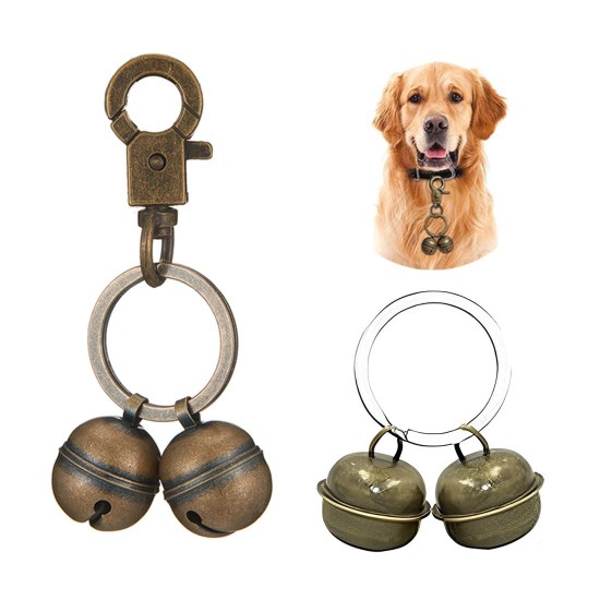 Cat Bell, Bell for Crafts, Set of 2 Extra Loud Cat and Dog Bells Pet Tracker Bell Dog Bell for Collar, Pendant Bells for Dog Cat Harness Cat Bell, Bell for Crafts, Set of 2 Extra Loud Cat and Dog Bells Pet Tracker Bell Dog Bell for Collar, Pendant Bells for Dog Cat Harness