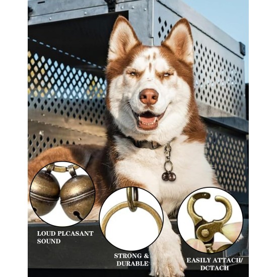 Cat Bell, Pet Bells, Extra Loud Cat and Dog Bell for Collar, Pet Tracker and Falconry, Cat Tracker, Robust Brass Collar Pendant with Rotating Lobster Clasp Cat Bell, Pet Bells, Extra Loud Cat and Dog Bell for Collar, Pet Tracker and Falconry, Cat Tracker, Robust Brass Collar Pendant with Rotating Lobster Clasp