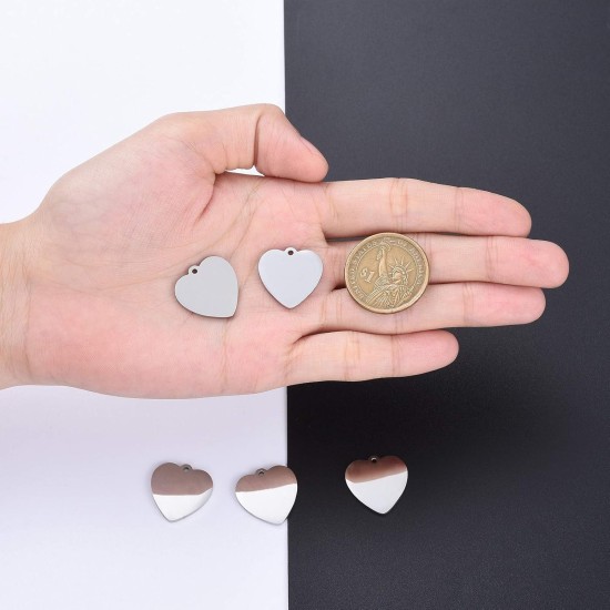 Cheriswelry Blank Stamping Dog Tag Pendant Stainless Steel Personalised Engraving Name Charm Pet ID Name Charms for Necklace Jewellery Cheriswelry Blank Stamping Dog Tag Pendant Stainless Steel Personalised Engraving Name Charm Pet ID Name Charms for Necklace Jewellery