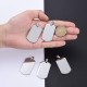 Cheriswelry Blank Stamping Dog Tag Pendant Stainless Steel Personalised Engraving Name Charm Pet ID Name Charms for Necklace Jewellery Cheriswelry Blank Stamping Dog Tag Pendant Stainless Steel Personalised Engraving Name Charm Pet ID Name Charms for Necklace Jewellery
