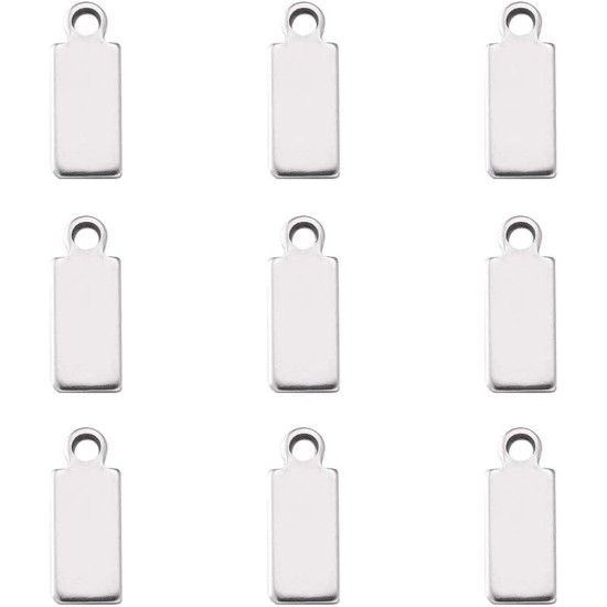 Cheriswelry Blank Stamping Dog Tag Pendant Stainless Steel Personalised Engraving Name Charm Pet ID Name Charms for Necklace Jewellery Cheriswelry Blank Stamping Dog Tag Pendant Stainless Steel Personalised Engraving Name Charm Pet ID Name Charms for Necklace Jewellery