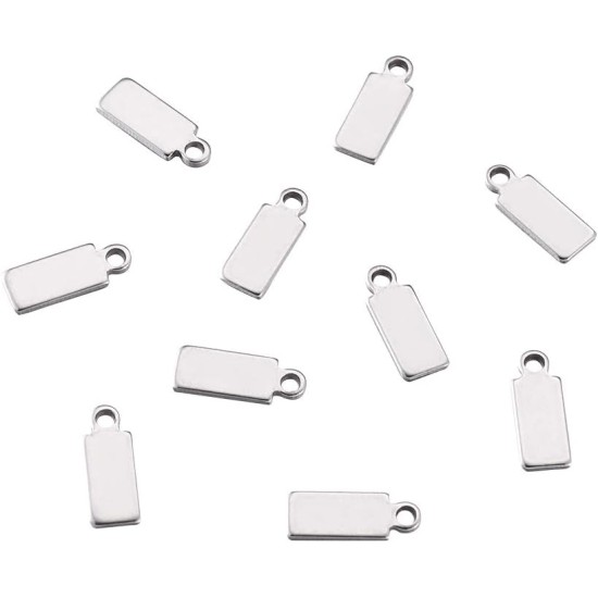 Cheriswelry Blank Stamping Dog Tag Pendant Stainless Steel Personalised Engraving Name Charm Pet ID Name Charms for Necklace Jewellery Cheriswelry Blank Stamping Dog Tag Pendant Stainless Steel Personalised Engraving Name Charm Pet ID Name Charms for Necklace Jewellery