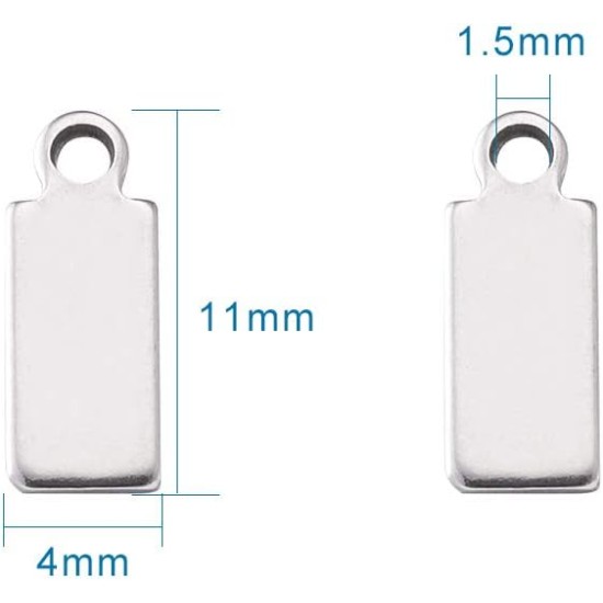 Cheriswelry Blank Stamping Dog Tag Pendant Stainless Steel Personalised Engraving Name Charm Pet ID Name Charms for Necklace Jewellery Cheriswelry Blank Stamping Dog Tag Pendant Stainless Steel Personalised Engraving Name Charm Pet ID Name Charms for Necklace Jewellery