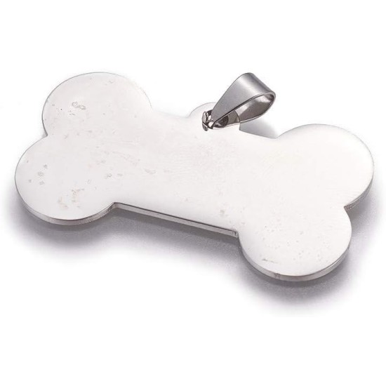 Cheriswelry Blank Stamping Dog Tag Pendant Stainless Steel Personalised Engraving Name Charm Pet ID Name Charms for Necklace Jewellery Cheriswelry Blank Stamping Dog Tag Pendant Stainless Steel Personalised Engraving Name Charm Pet ID Name Charms for Necklace Jewellery