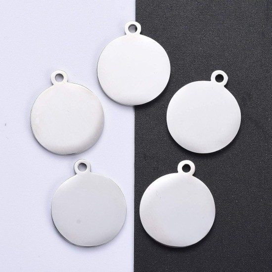 Cheriswelry Blank Stamping Dog Tag Pendant Stainless Steel Personalised Engraving Name Charm Pet ID Name Charms for Necklace Jewellery Cheriswelry Blank Stamping Dog Tag Pendant Stainless Steel Personalised Engraving Name Charm Pet ID Name Charms for Necklace Jewellery