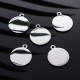 Cheriswelry Blank Stamping Dog Tag Pendant Stainless Steel Personalised Engraving Name Charm Pet ID Name Charms for Necklace Jewellery Cheriswelry Blank Stamping Dog Tag Pendant Stainless Steel Personalised Engraving Name Charm Pet ID Name Charms for Necklace Jewellery