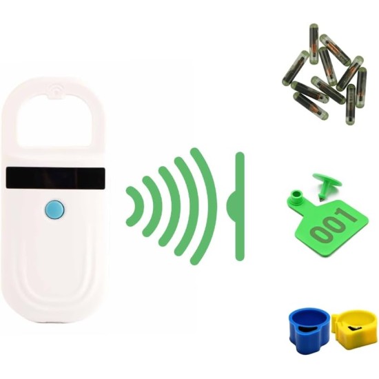 Chip Reader, Dog Microchip Scanner, ID Reader, USB Rechargeable Chip Reader, Pet Chip Reader, OLED Display, 128 Pieces, Tag Information Memory, Portable Handheld Animal for Cats, Animal Tracking Chip Reader, Dog Microchip Scanner, ID Reader, USB Rechargeable Chip Reader, Pet Chip Reader, OLED Display, 128 Pieces, Tag Information Memory, Portable Handheld Animal for Cats, Animal Tracking