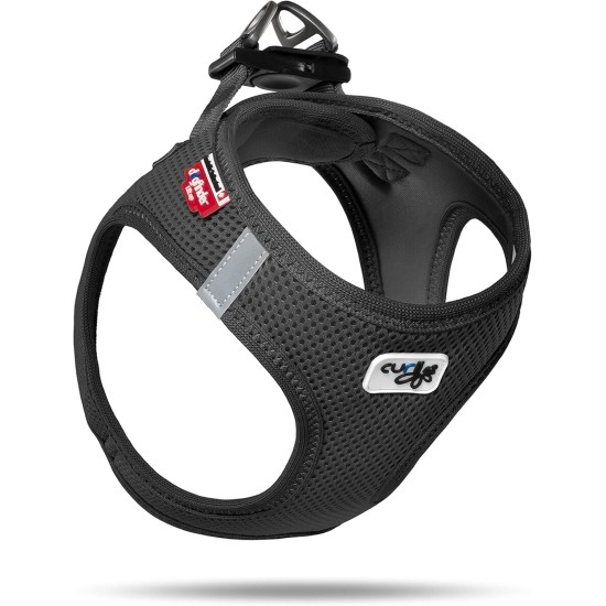 Classic Vest Harness Air Mesh with curli D-Ring Buckle, Black, L Classic Vest Harness Air Mesh with curli D-Ring Buckle, Black, L