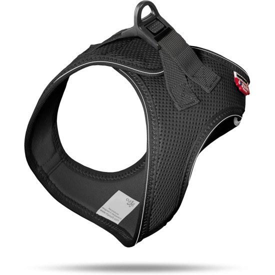 Classic Vest Harness Air Mesh with curli D-Ring Buckle, Black, L Classic Vest Harness Air Mesh with curli D-Ring Buckle, Black, L