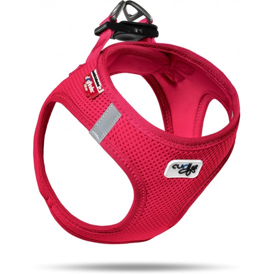 Classic Vest Harness Air Mesh with curli D-Ring Buckle, Fuchsia, S Classic Vest Harness Air Mesh with curli D-Ring Buckle, Fuchsia, S