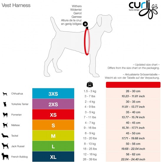 Classic Vest Harness Air Mesh with curli D-Ring Buckle, Fuchsia, S Classic Vest Harness Air Mesh with curli D-Ring Buckle, Fuchsia, S