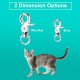 Cobee Dog Tag Clips with Rings 4 Pieces Dog Tag Clips with 10 Pieces Dog Tag Rings for Dog Cat Collar Harness