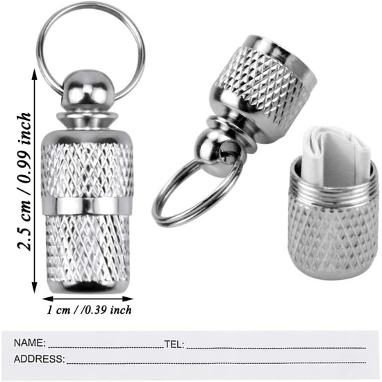 Collar Small Dog Tag, Pack of 10 Pet ID Tags, ID Tag Dog Tag, Pet ID Address Tag, Pet Pill Box, Waterproof Brass with Address Name Tag, for Dogs, Cats, Puppies (Silver) Collar Small Dog Tag, Pack of 10 Pet ID Tags, ID Tag Dog Tag, Pet ID Address Tag, Pet Pill Box, Waterproof Brass with Address Name Tag, for Dogs, Cats, Puppies (Silver)