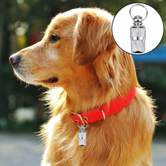 Collar Small Dog Tag, Pack of 10 Pet ID Tags, ID Tag Dog Tag, Pet ID Address Tag, Pet Pill Box, Waterproof Brass with Address Name Tag, for Dogs, Cats, Puppies (Silver) Collar Small Dog Tag, Pack of 10 Pet ID Tags, ID Tag Dog Tag, Pet ID Address Tag, Pet Pill Box, Waterproof Brass with Address Name Tag, for Dogs, Cats, Puppies (Silver)