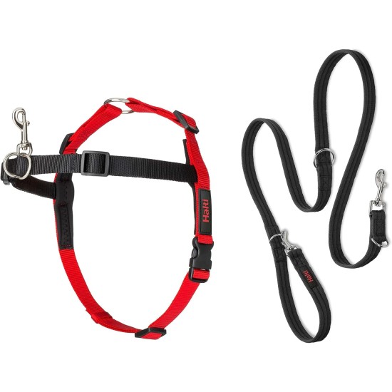 Company of Animals Halti Front Control Strap and Training Lead Combo Pack, Medium Harness, Black Company of Animals Halti Front Control Strap and Training Lead Combo Pack, Medium Harness, Black