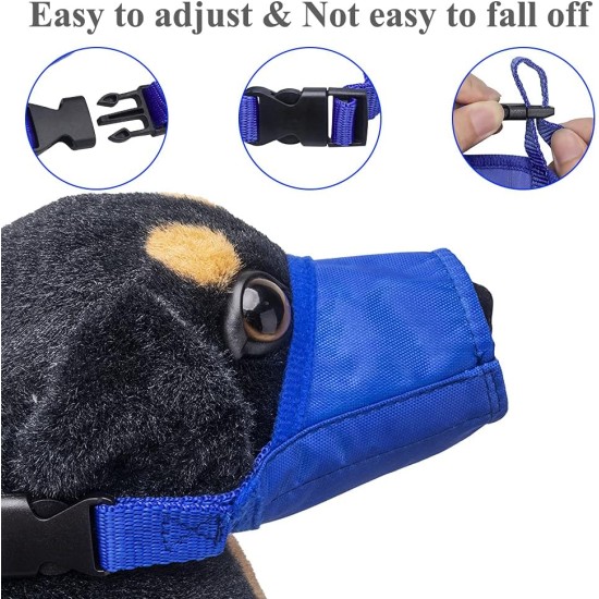 Coppthinktu Dog Muzzle for Dogs, 7 Pack for Biting Barking and Chewing Adjustable Dog Mouth Cover for Small Medium Large Dogs Soft Comfortable Long Snout Coppthinktu Dog Muzzle for Dogs, 7 Pack for Biting Barking and Chewing Adjustable Dog Mouth Cover for Small Medium Large Dogs Soft Comfortable Long Snout