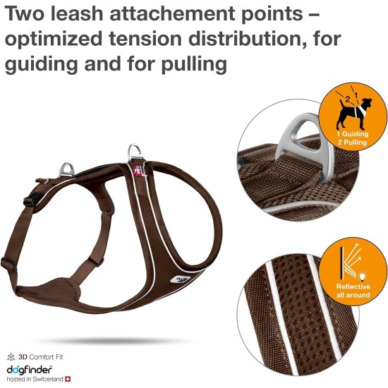 Curli Belka Comfort Harness - Brown XS Curli Belka Comfort Harness - Brown XS
