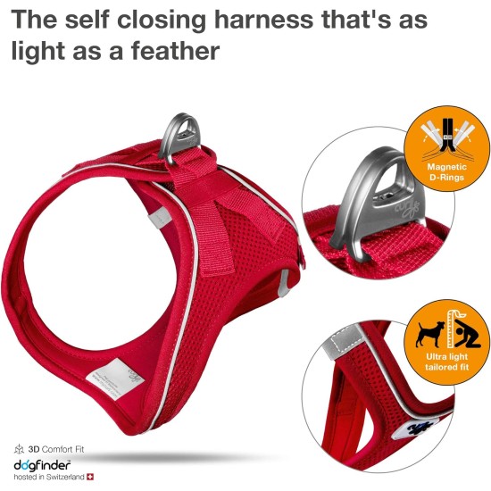 Curli Magnetic Vest Harness - Black 2XS Curli Magnetic Vest Harness - Black 2XS