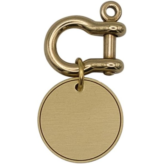 DAPHNEE ID TAG Brass Dog Tags with QR Code, Pet Online Profile, Scan the QR Instantly Receive a Pet Location Notification, Real Time Controllable via App ('daphne', L - 26 mm) DAPHNEE ID TAG Brass Dog Tags with QR Code, Pet Online Profile, Scan the QR Instantly Receive a Pet Location Notification, Real Time Controllable via App ('daphne', L - 26 mm)