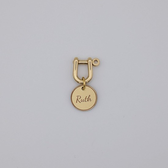 DAPHNEE ID TAG Brass Dog Tags with QR Code, Pet Online Profile, Scan the QR Instantly Receive a Pet Location Notification, Real Time Controllable via App ('daphne', L - 26 mm) DAPHNEE ID TAG Brass Dog Tags with QR Code, Pet Online Profile, Scan the QR Instantly Receive a Pet Location Notification, Real Time Controllable via App ('daphne', L - 26 mm)
