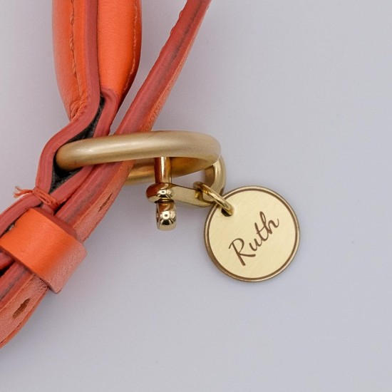 DAPHNEE ID TAG Brass Dog Tags with QR Code, Pet Online Profile, Scan the QR Instantly Receive a Pet Location Notification, Real Time Controllable via App ('daphne', L - 26 mm) DAPHNEE ID TAG Brass Dog Tags with QR Code, Pet Online Profile, Scan the QR Instantly Receive a Pet Location Notification, Real Time Controllable via App ('daphne', L - 26 mm)