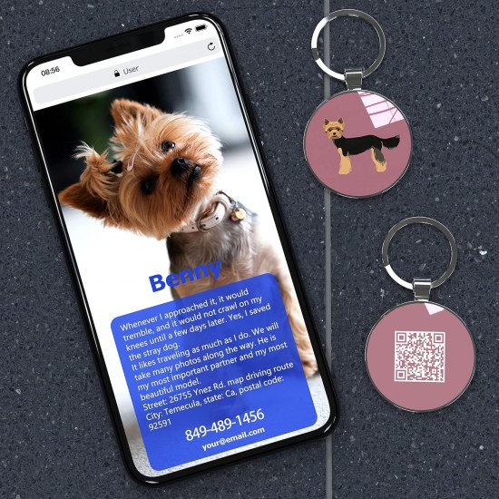 DISONTAG QR Code Dog Tag ID 41 Dog Breeds Personalised Social Online Site Free Online Pet Profile Modificable Privacy Control No App Required DISONTAG QR Code Dog Tag ID 41 Dog Breeds Personalised Social Online Site Free Online Pet Profile Modificable Privacy Control No App Required