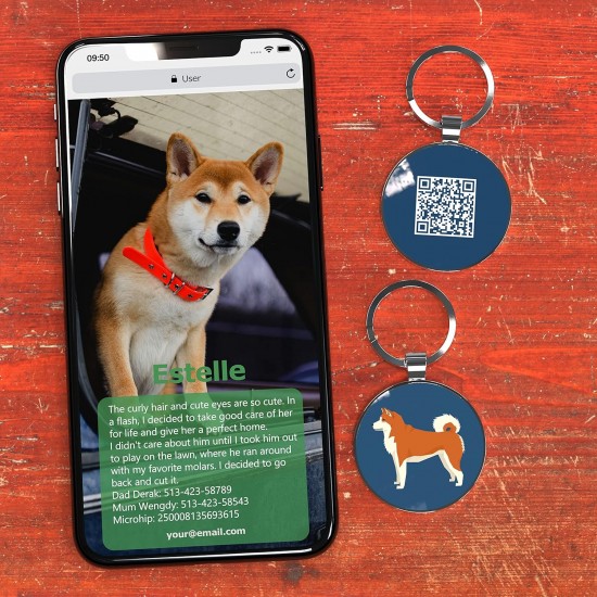 DISONTAG QR Code Dog Tag ID 41 Dog Breeds Personalised Social Online Site Free Online Pet Profile Modificable Privacy Control No App Required DISONTAG QR Code Dog Tag ID 41 Dog Breeds Personalised Social Online Site Free Online Pet Profile Modificable Privacy Control No App Required