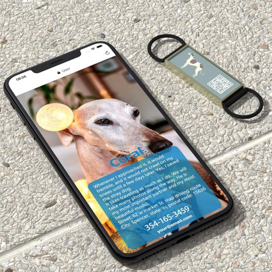 DISONTAG QR Code Silent Dog Tag ID 18 Dog Breeds Personalised Social Online Site Free Online Pet Profile Modification Control Privacy No App Required DISONTAG QR Code Silent Dog Tag ID 18 Dog Breeds Personalised Social Online Site Free Online Pet Profile Modification Control Privacy No App Required