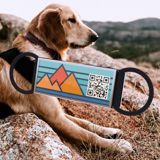 DISONTAG QR Code Silent Dog Tag ID Personalised Social Online Page Free Online Pet Profile Modificable Privacy Control No App Required (23 x 58 mm) DISONTAG QR Code Silent Dog Tag ID Personalised Social Online Page Free Online Pet Profile Modificable Privacy Control No App Required (23 x 58 mm)