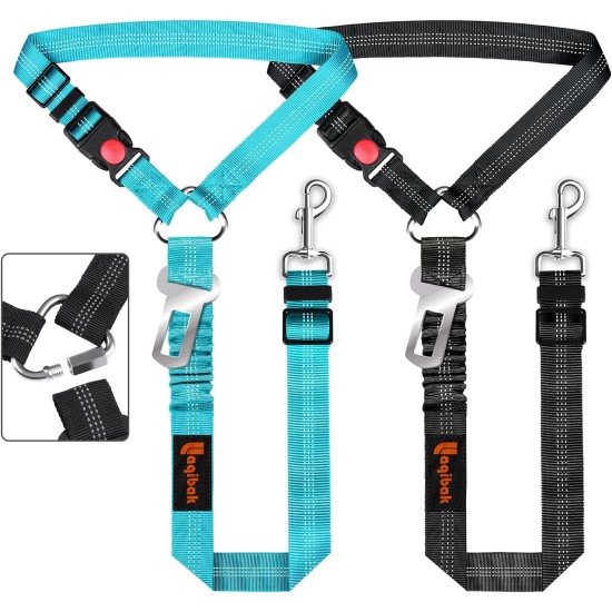 Detachable Dog Seat Belt Harness for Car, 3 in 1 Pet Dog Car Seat Belt, Retractable Restraint Secures to Vehicle Headrest and Adjustable Reflective Detachable Dog Seat Belt Harness for Car, 3 in 1 Pet Dog Car Seat Belt, Retractable Restraint Secures to Vehicle Headrest and Adjustable Reflective