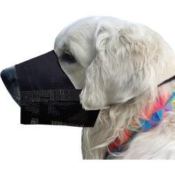 Dingo 16775-2 Soft Nylon Muzzle with Breathable Mesh Schnauzer Large Doberman Retriver Staffordshire Terier Dog Adjustable Neck Strap Black Dingo 16775-2 Soft Nylon Muzzle with Breathable Mesh Schnauzer Large Doberman Retriver Staffordshire Terier Dog Adjustable Neck Strap Black