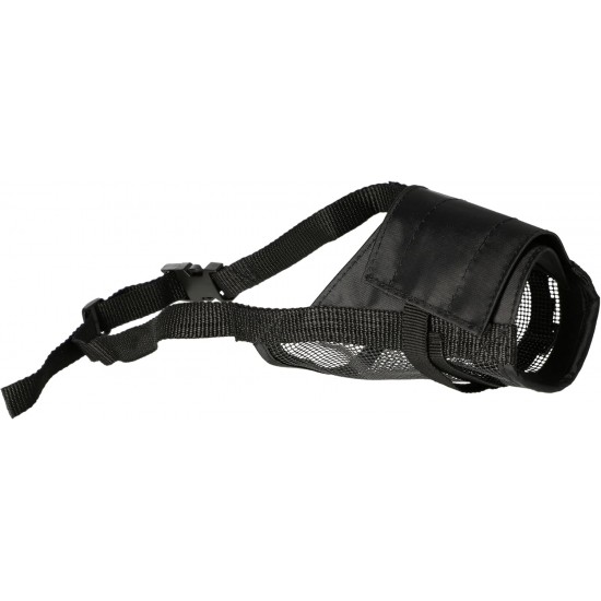 Dingo 16777-2 Soft Nylon Muzzle with Breathable Mesh Rottweiler Dog, Great Dane, German Shepherd, Short-Term Veterinarian Muzzle, Adjustable Neck Strap, Black Dingo 16777-2 Soft Nylon Muzzle with Breathable Mesh Rottweiler Dog, Great Dane, German Shepherd, Short-Term Veterinarian Muzzle, Adjustable Neck Strap, Black