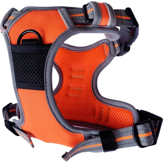 Dog & Co Padded Reflective Sports Harness Orange Small Dog & Co Padded Reflective Sports Harness Orange Small