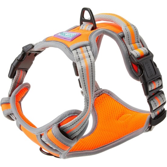 Dog & Co Padded and Reflective Sports Harness - Orange, Medium Dog & Co Padded and Reflective Sports Harness - Orange, Medium