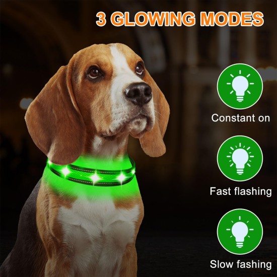 Dog Collar, Reflective Adjustable Basic Dog Collar with Soft Neoprene Padding, Durable Nylon Pet Collars for Puppies, Small Dogs Dog Collar, Reflective Adjustable Basic Dog Collar with Soft Neoprene Padding, Durable Nylon Pet Collars for Puppies, Small Dogs